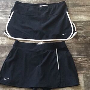 Nike Black Skirts with White Accents